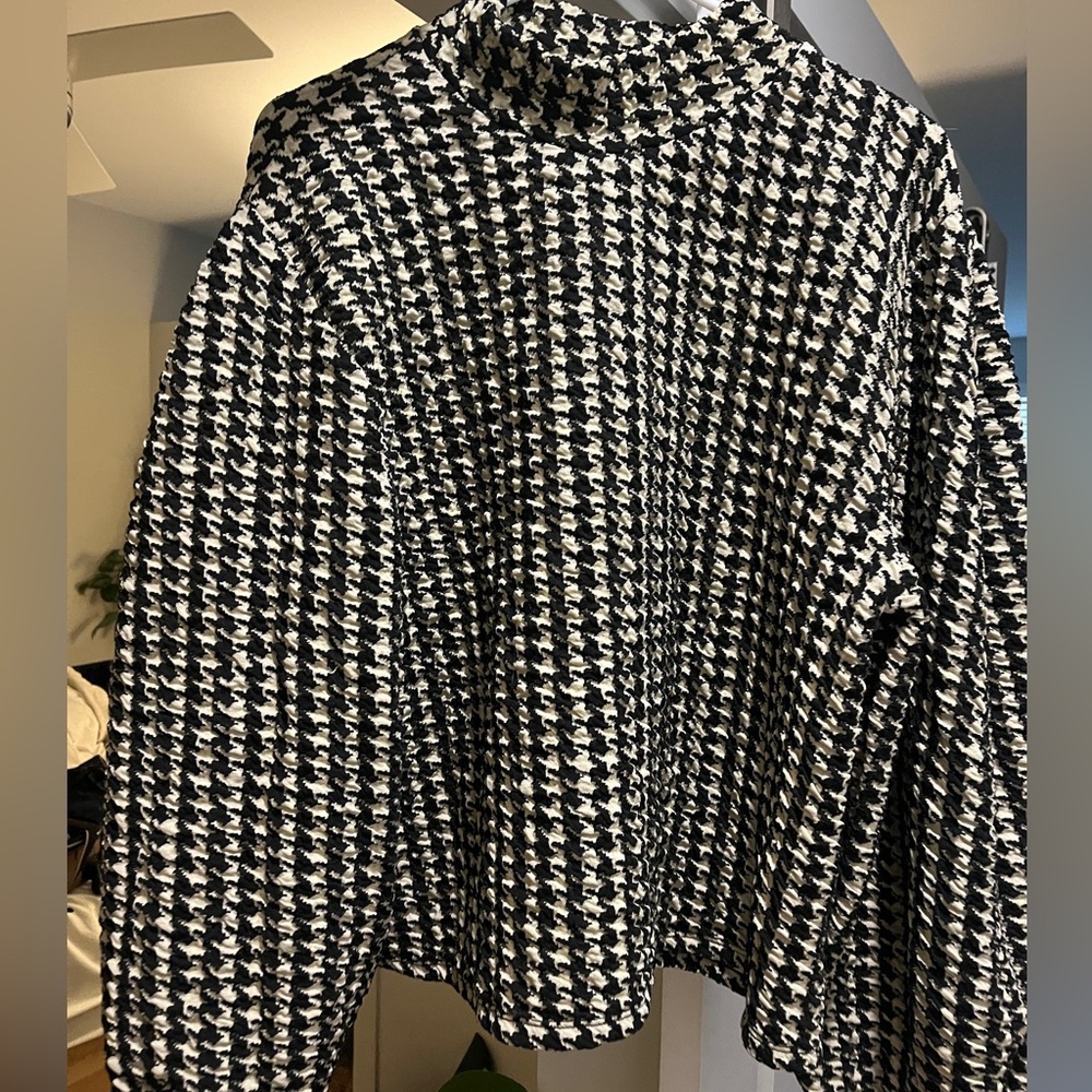 Zara houndstooth sweatshirt